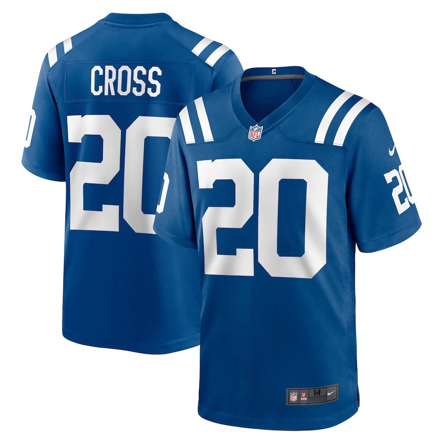 Men Indianapolis Colts 20 Nick Cross Nike Royal Player Game NFL Jersey
